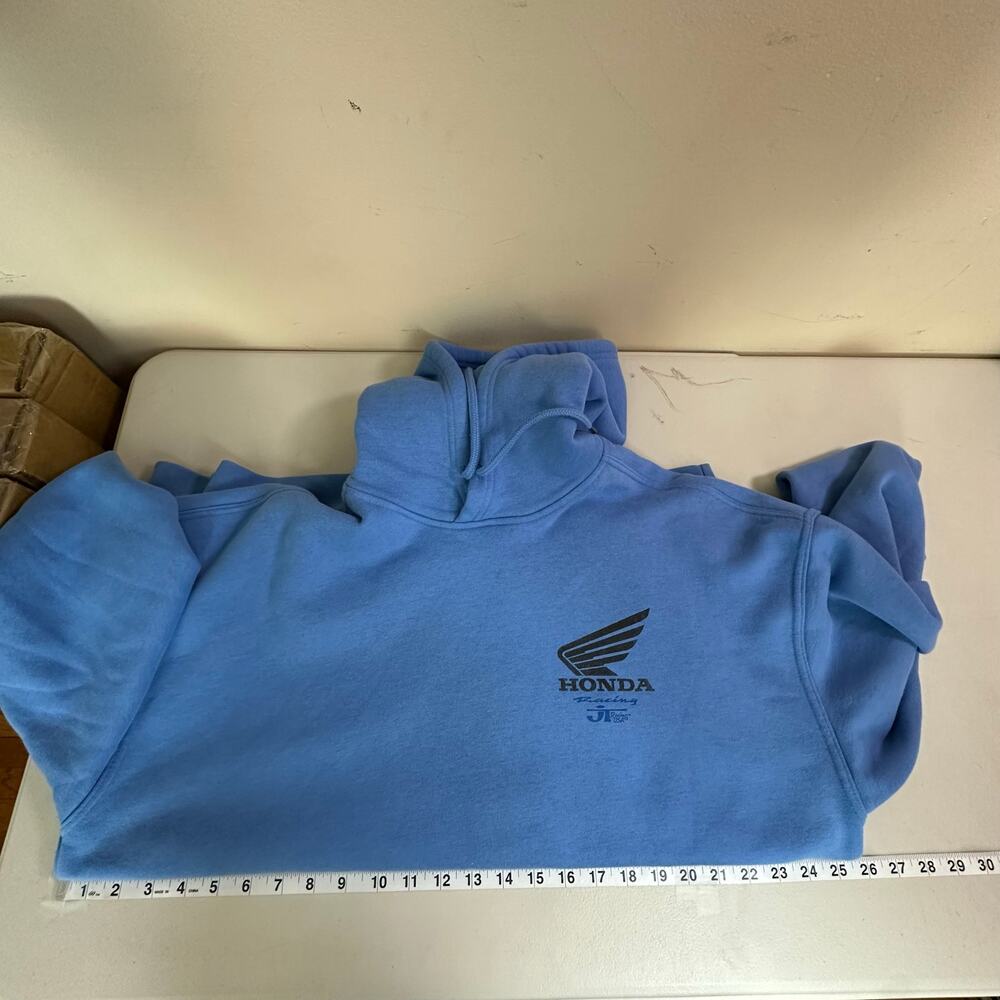 Hollister Mens Honda Racing Hoodie Size M Graphic Baggy Streetwear Skater Urban - Picture 9 of 11